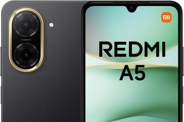 Xiaomi Redmi A5 Smartphone – 4GB+128GB, 6.5 inch HD+ Display, 5000mAh Battery, Android 13 Go Edition, Dual SIM – Black
