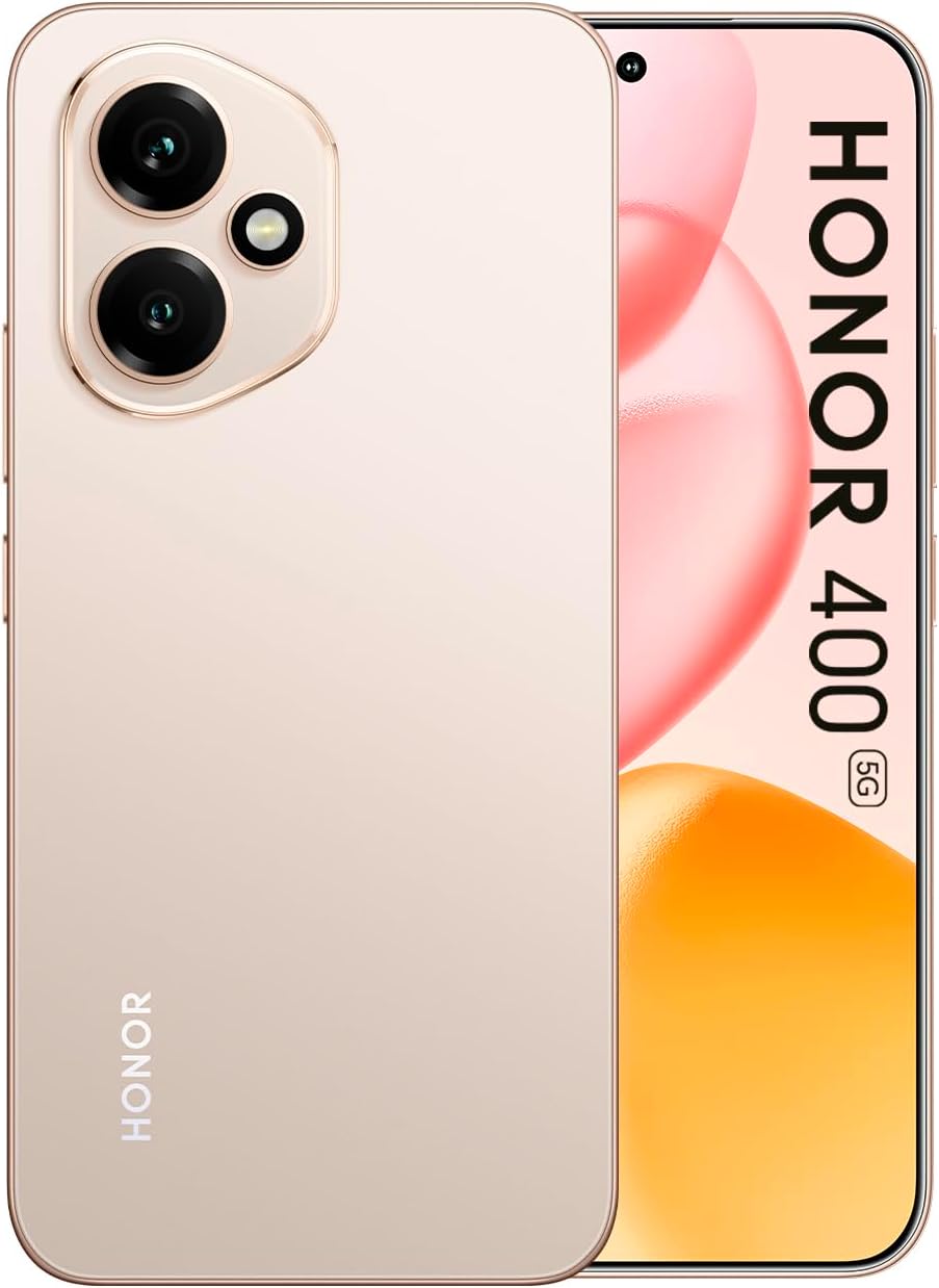 HONOR 400 Camera 200MP, AMOLED Display 6.55 Inch 5300mAh, Qualcomm Snapdragon 7 Gen3, Android 15, 8GB + 256GB, Desert Gold