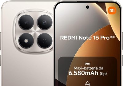 XIAOMI Redmi Note 15 Pro 5G, Smartphone 8+256GB, Solid Battery 6580mAh, IP66/IP68, New 200MP Camera, 6.83″ AMOLED Display, Titanium, 2 Year Warranty, Charger Not Included