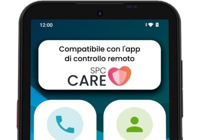 SPC Zeus 2 + Case | Elderly Smartphone Compatible with App Management and Remote Location | Easy Mode, Physical Buttons, XXL Icons | 5 Inch, Dual Cam, 64 GB | Charging Base, SOS Button