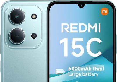 XIAOMI Redmi 15C, Smartphone 4+256GB, 6.99 Inch 120Hz Display 8mm Design, MediaTek Helio G81-Ultra Octa-core, 50MP AI Dual Camera, 6000mAh, Mint Green, Charger Not Included