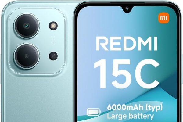 XIAOMI Redmi 15C, Smartphone 4+256GB, 6.99 Inch 120Hz Display 8mm Design, MediaTek Helio G81-Ultra Octa-core, 50MP AI Dual Camera, 6000mAh, Mint Green, Charger Not Included