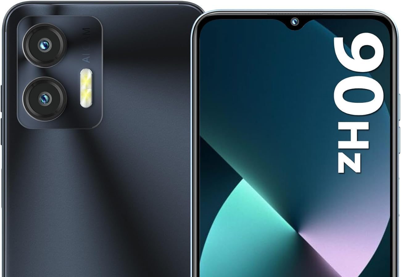 OUKITEL C36 Android Phone, 12GB RAM 128GB ROM Expandable 1TB, 6.56″ HD Display, 5150mAh Battery, 13MP Camera, Dual SIM 3 Slot/5G-WiFi/GPS/Face ID/OTG, Efficiency Class A