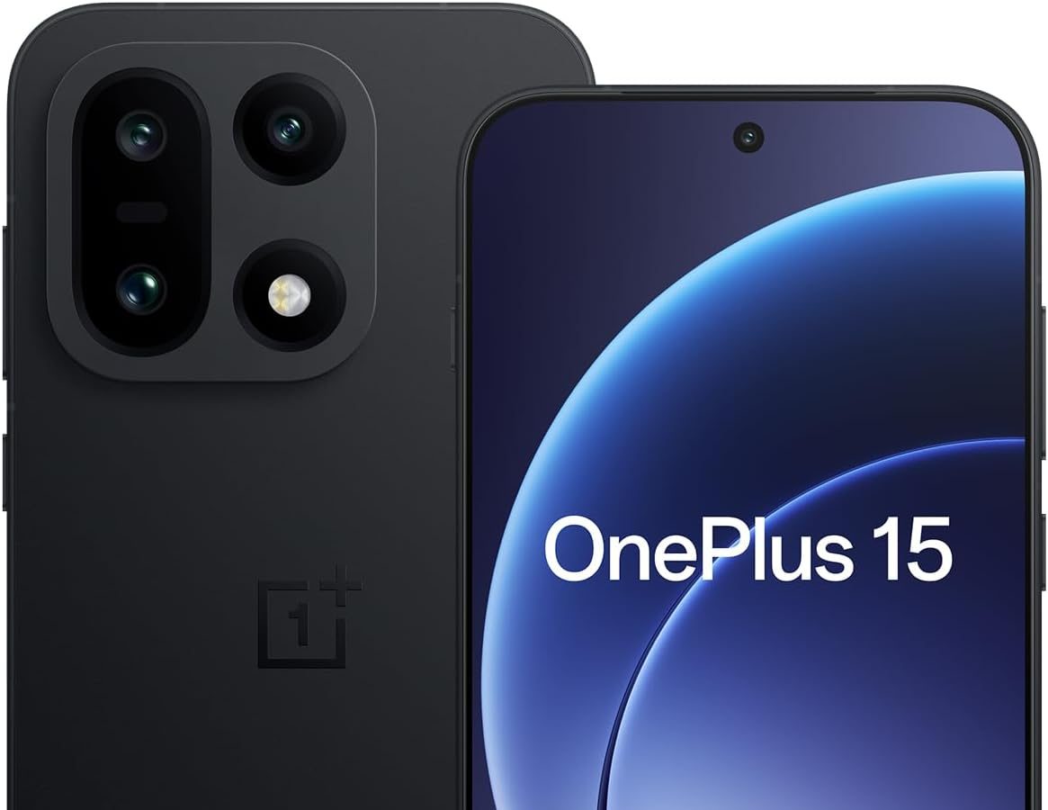 OnePlus 15 AI Tri-Chip Smartphones, Snapdragon 8 Elite Gen5, 6.78″ 165Hz Display, 7300mAh Battery and 50MP Triple Camera, 16GB RAM+512GB ROM, Infinity Black – 3 Year Extended Warranty
