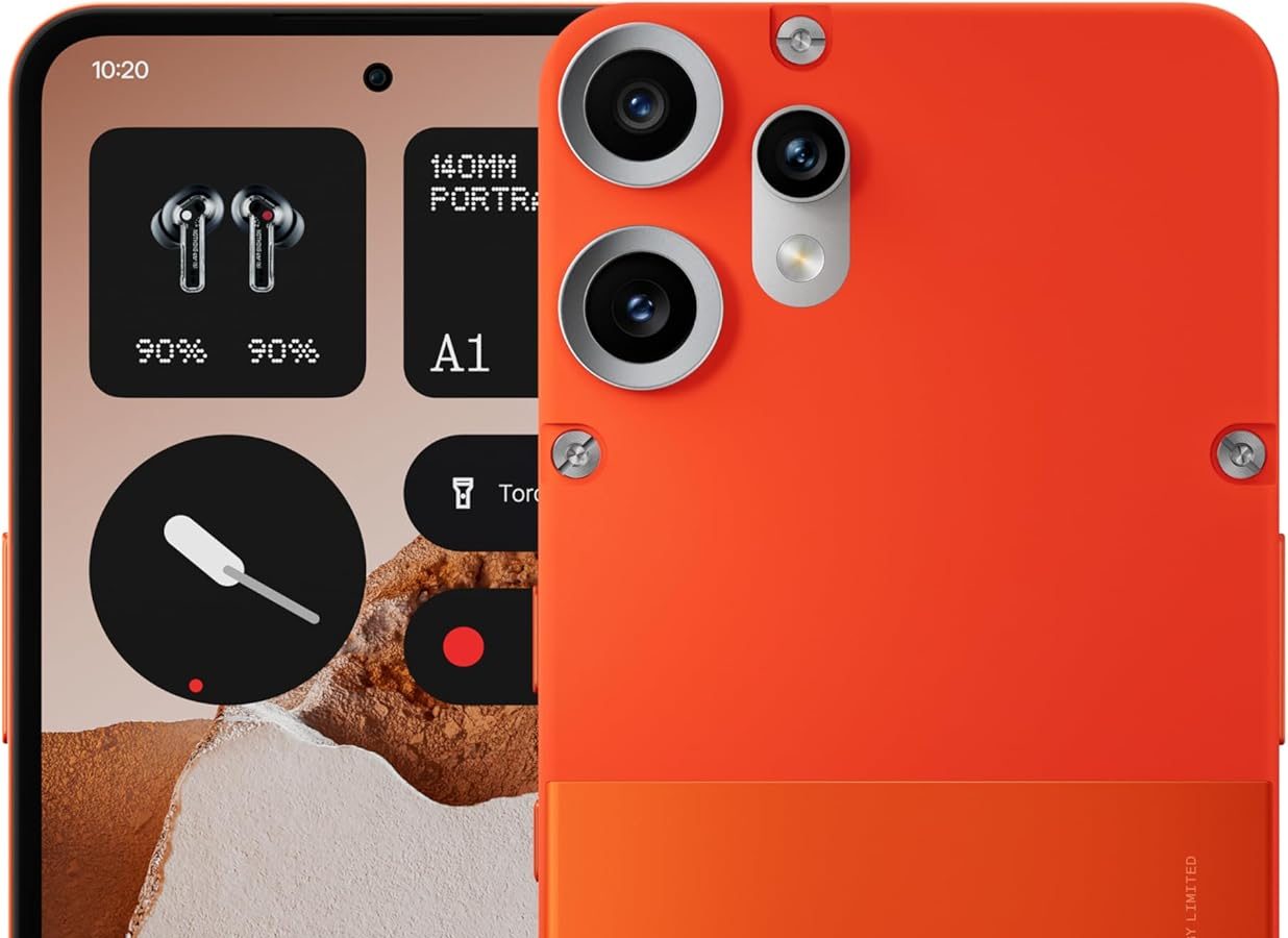 CMF Phone 2 Pro 128GB – 5G Smartphone with 50MP Camera and 20x Zoom, 6.77″ AMOLED FHD+ Display at 120Hz, 5000mAh Battery and Nothing OS 3.2 – Orange