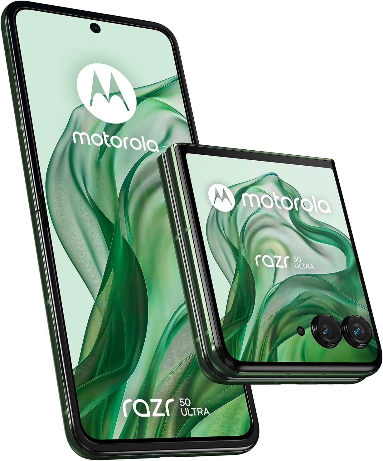 Motorola Razr 50 Ultra 12/512GB, AI, External 4.0” POLED Display, Internal 6.9″ POLED, 50+50MP, IPX8, Qualcomm Snapdragon 8s Gen3, 4000mAh 45W, Wireless 15W, 5G, Dual SIM, Android 14 Spring Green