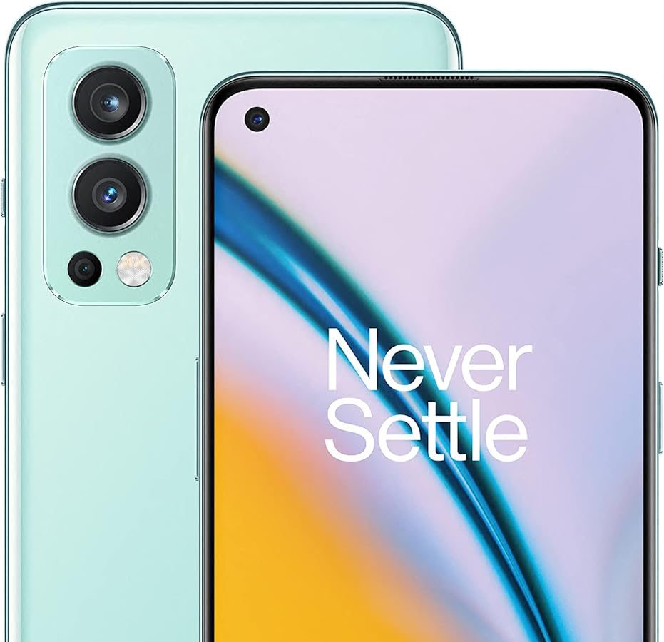 OnePlus Nord 2 5G Smartphone with Triple Camera and Warp Charge 65W, 5G 12GB RAM 256GB, Blue Haze