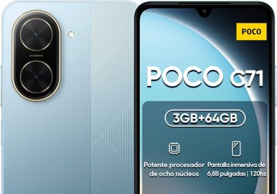 Xiaomi POCO C71 3+64GB/4+128GB Mobile Phone Unlocked Screen HD+ 6.88″ Dual Camera 32MP+8MP Black/Blue/Gold (Blue, 3+64GB)