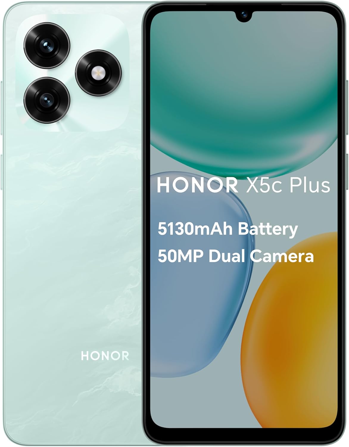 Honor X3C Plus Unlocked Phones 90Hz 64GB Battery 5260mAh Dual Ultra Clear MP Camera Black Color