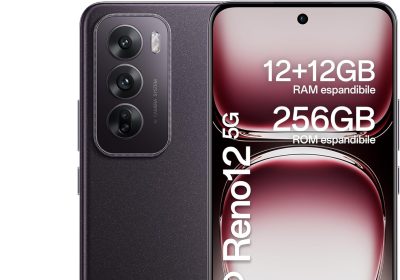 OPPO Reno12 5G AI Smartphone, Triple Camera 50+8+2MP, Selfie 32MP, Display 6.7″ 120HZ AMOLED FHD+, 5000mAh, RAM 24GB (12+12) +ROM 256GB, Car Support [Italian Version], Black Brown