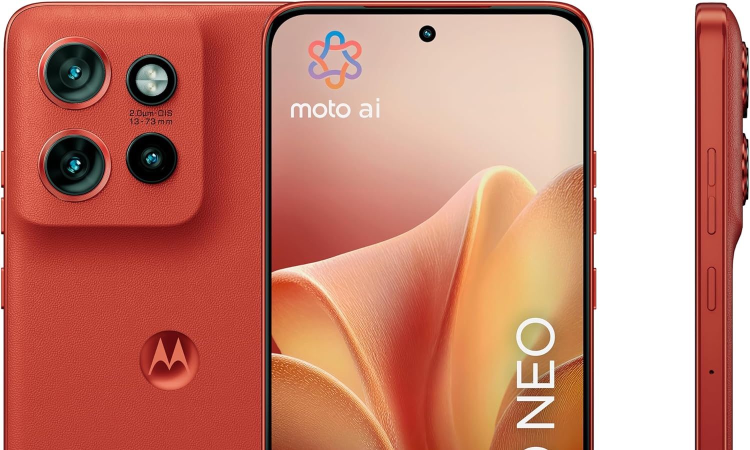 Motorola Edge 60 Neo with Moto AI (8/256GB, Triple Camera 50MP+13MP+10MP, Selfie 32MP, Display 6.36″ Super HD 120Hz, MediaTek Dimensity 7400, 5000mAh, TurboPower 68W, Android 15), Pantone Poinciana