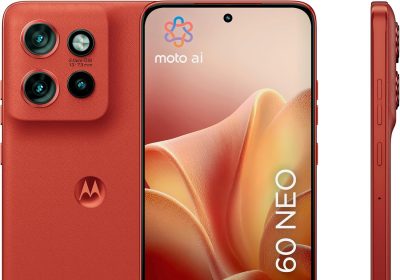 Motorola Edge 60 Neo with Moto AI (8/256GB, Triple Camera 50MP+13MP+10MP, Selfie 32MP, Display 6.36″ Super HD 120Hz, MediaTek Dimensity 7400, 5000mAh, TurboPower 68W, Android 15), Pantone Poinciana
