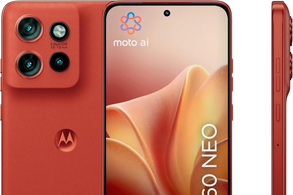 Motorola Edge 60 Neo with Moto AI (8/256GB, Triple Camera 50MP+13MP+10MP, Selfie 32MP, Display 6.36″ Super HD 120Hz, MediaTek Dimensity 7400, 5000mAh, TurboPower 68W, Android 15), Pantone Poinciana