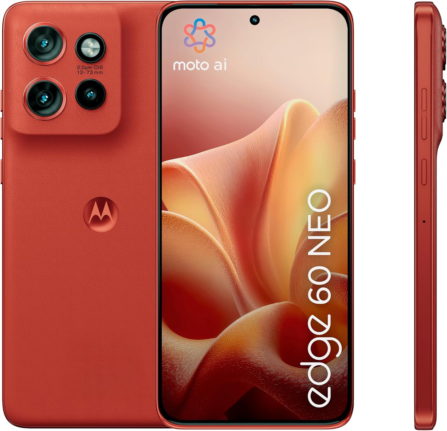 Motorola Edge 60 Neo with Moto AI (8/256GB, Triple Camera 50MP+13MP+10MP, Selfie 32MP, Display 6.36″ Super HD 120Hz, MediaTek Dimensity 7400, 5000mAh, TurboPower 68W, Android 15), Pantone Poinciana