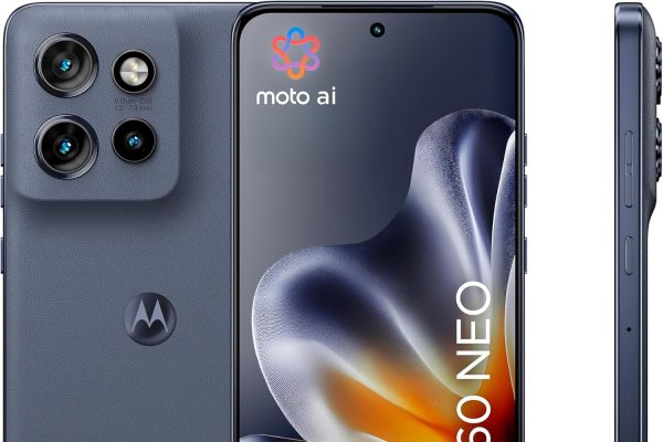 Motorola Edge 60 Neo with Moto AI (8/256GB, Triple Camera 50MP+13MP+10MP, Selfie 32MP, Display 6.36″ Super HD 120Hz, MediaTek Dimensity 7400, 5000mAh, TurboPower 68W, Android 15), Pantone Grisaille