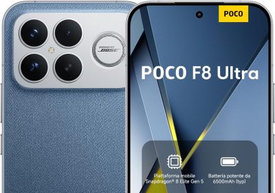 Xiaomi POCO F8 Ultra, Smartphone 16+512 GB, AMOLED Display 6.9″ 120Hz, 50MP Light Fusion 950 Camera with OIS, Audio Sound by Bose, 6500mAh Battery, Denim Blue, Warranty 2 Years, Not Included Charger