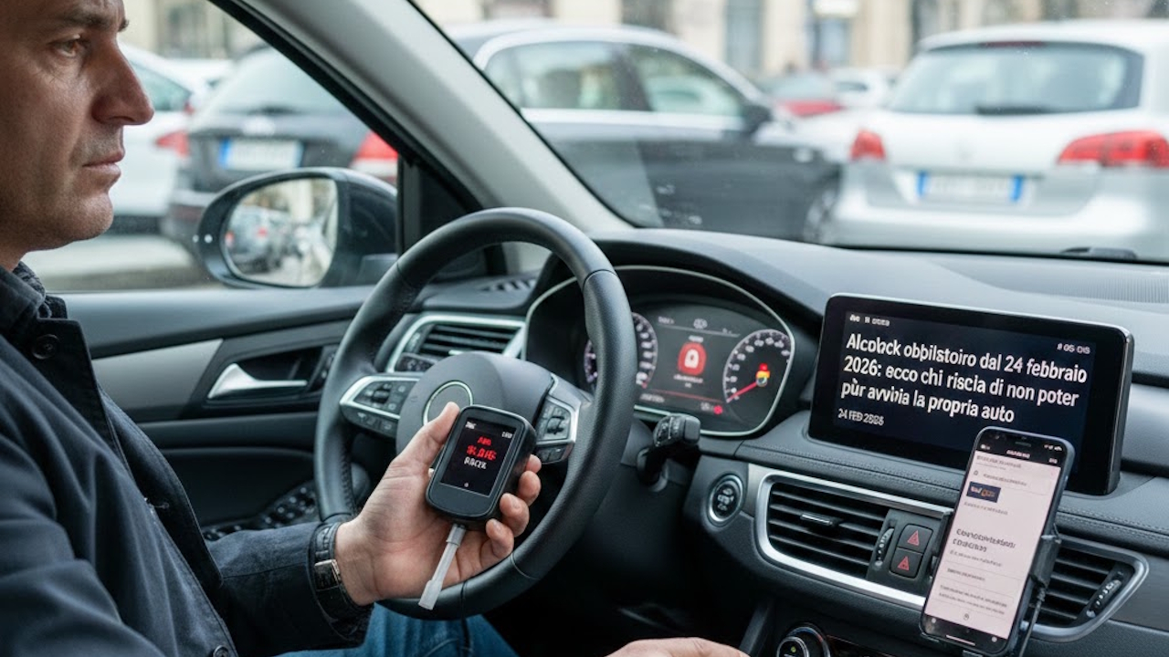 Alcolock obbligatorio da oggi: ecco chi rischia di non poter più avviare la propria auto