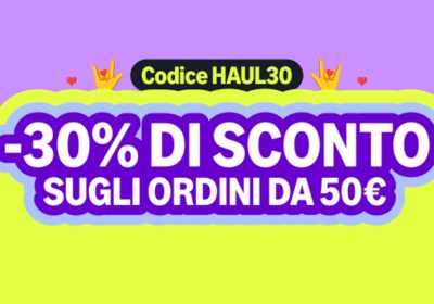 Amazon Haul raddoppia lo sconto: -30% sugli ordini da 50€ con il codice HAUL30