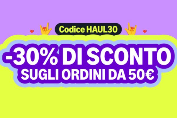 Amazon Haul raddoppia lo sconto: -30% sugli ordini da 50€ con il codice HAUL30