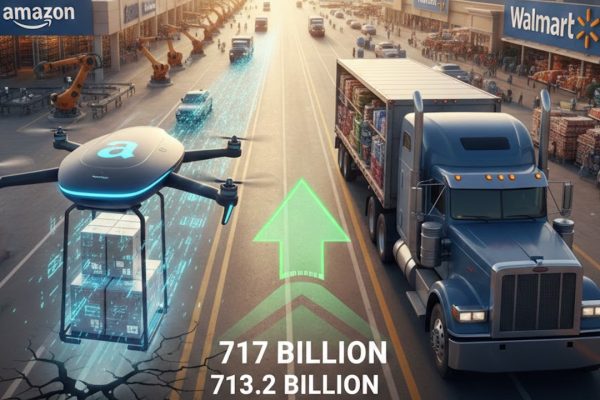 Amazon batte Walmart dopo 30 anni: il sorpasso da 717 miliardi che cambia tutto il retail mondiale