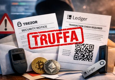 Truffa per utenti Trezor e Ledger: lettere postali per rubare le criptovalute