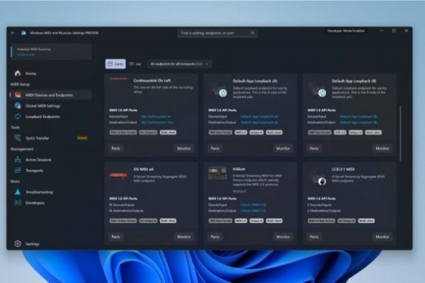 Windows 11 introduce il supporto nativo al protocollo MIDI 2.0
