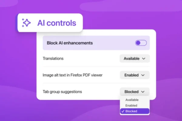 Firefox inserisce un pulsante per spegnere tutte le funzioni AI