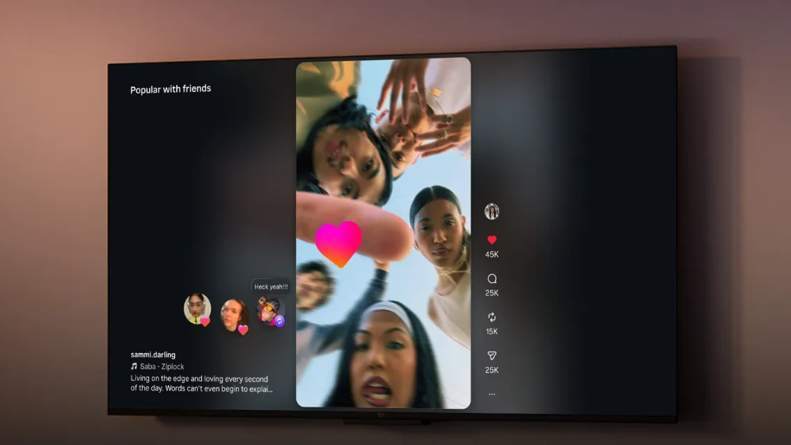 Instagram sulla tv: i Reel (e il doomscrolling) sbarcano sul grande schermo