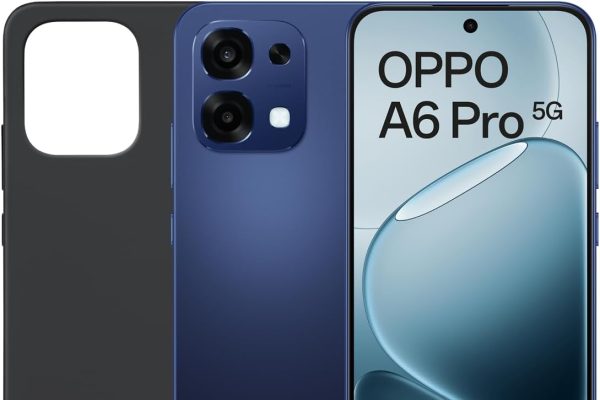 OPPO A6 Pro 5G – Unlocked Smartphone with AI, 8 GB RAM+256 GB, 6500 mAh Battery, 80 W Fast Charge, 120 Hz AMOLED Screen, IP69, 50 MP AI Camera, Dual SIM, Spanish Version – Blue