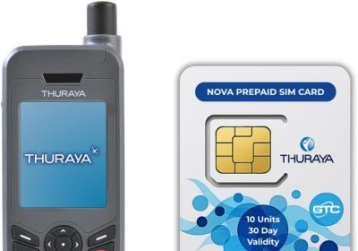 OSAT Thuraya XT-Lite Satellite Phone + Prepaid NOVA SIM with 10 Units | 30 Day Validity | Voice and SMS Coverage for Remote and Emergency Communications