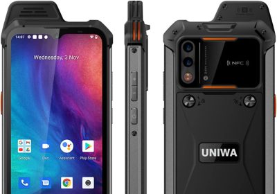 UNIWA W888 Zello Walkie Talkie 6.3 Inch Touch Screen Octa Core Processor 4GB RAM 64GB ROM Removable 5000mAh Global Version 4G Android 11 NFC Smartphone (Orange)