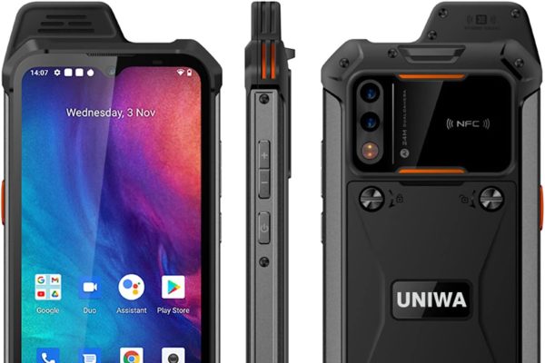 UNIWA W888 Zello Walkie Talkie 6.3 Inch Touch Screen Octa Core Processor 4GB RAM 64GB ROM Removable 5000mAh Global Version 4G Android 11 NFC Smartphone (Orange)