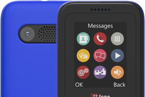 TTfone TT150 Simple Unlocked Mobile Phone with Bluetooth, Long Lasting Battery, Dual SIM with Camera and Game, Easy to Use, Durable and Lightweight (Blue)