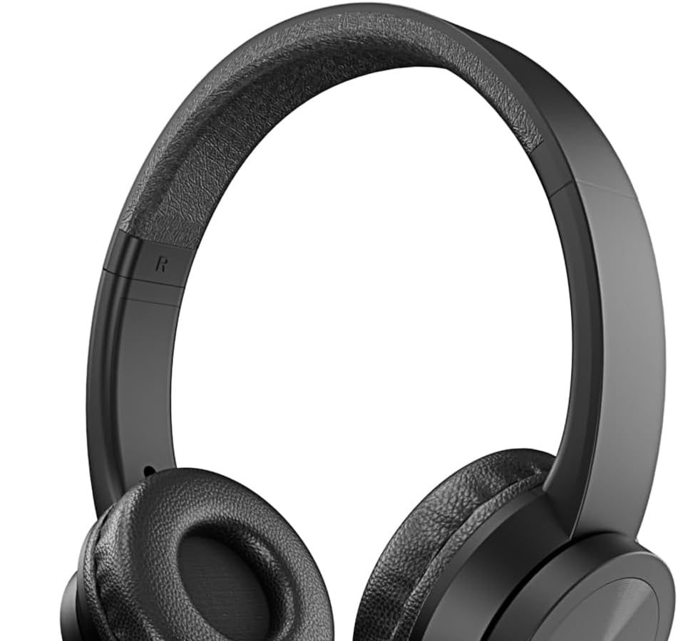 VulTech HS-03 Black USB On-Ear Headphones with Microphone with Adjustable Headband with Volume and Mute Controller for PC, Office, Computer, Laptop, Macbook, Teams, Meet, Zoom – Headset