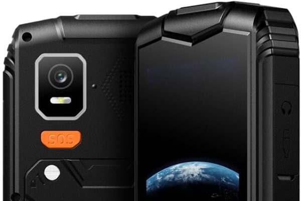 Hammer H Horizon LTE Rugged Phone without Contract, 3000mAh Battery, 64 GB, 2.8 Inch IPS Display, Large Keys, SOS Button, Torch, 2 MP Camera, FM Radio, USB-C, Dual SIM, IP68/MIL-STD-810H, Black