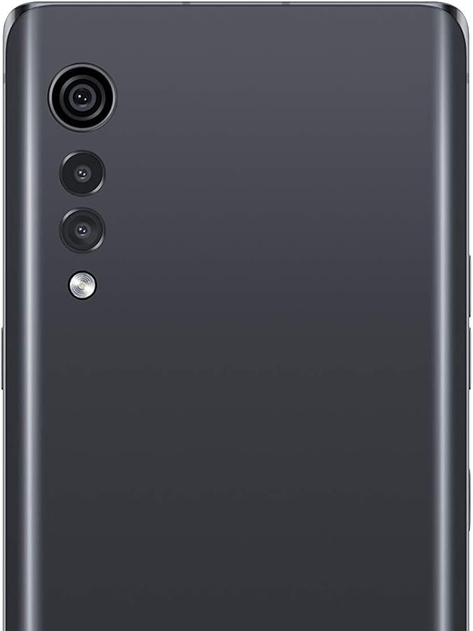 LG Velvet 5G Smartphone with Curved Glass, 6.8 Inch OLED Display, 48MP Sensor, 4300mAh Battery with Wireless Charging, IP68, 128GB/6GB, Android 10, Aurora Gray [Italy]