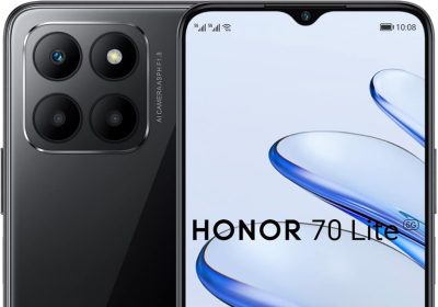 Honor 70 Lite Smartphone 5G, 4GB+128GB, 6.5″ 90Hz FullView Display, 5000mAh, Android 12, Dual SIM, Midnight Black