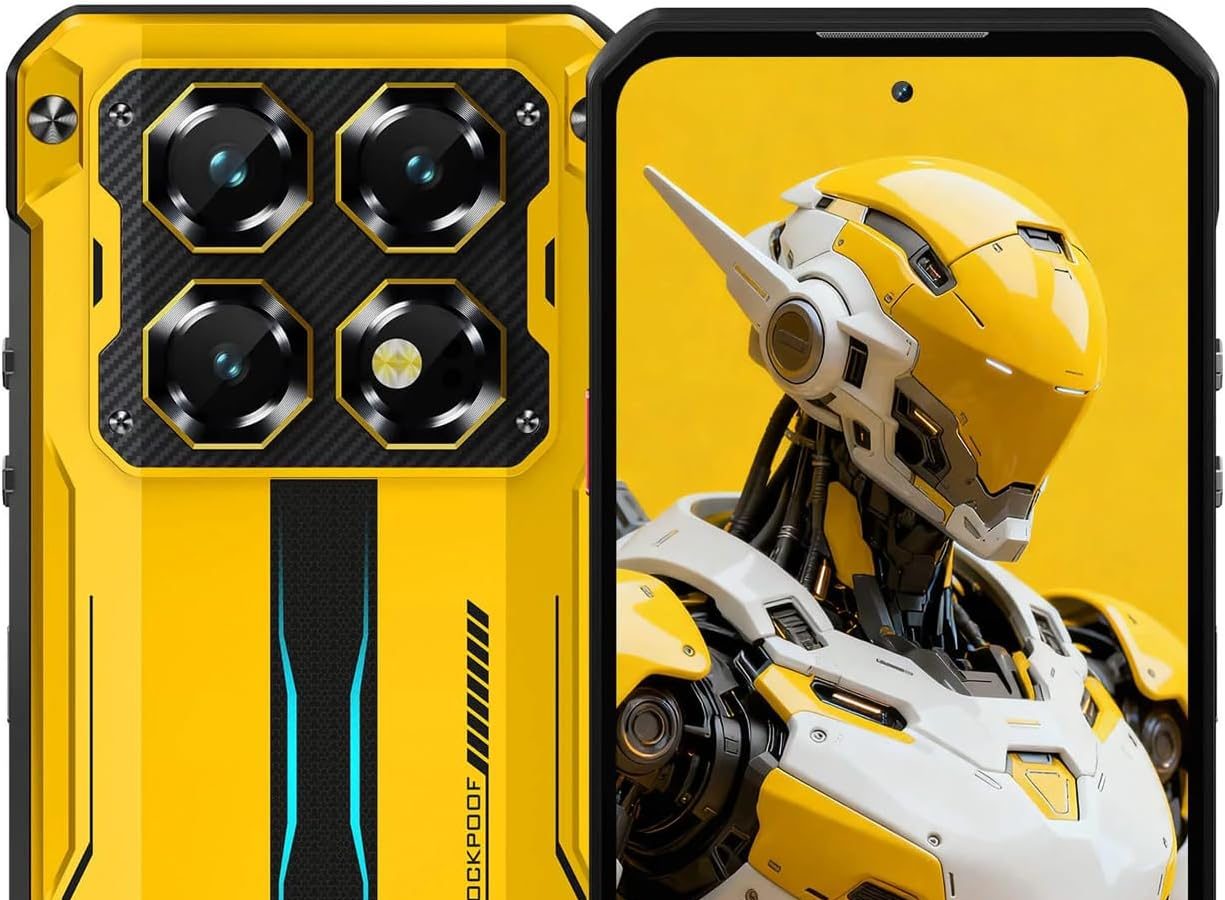 OUKITEL WP60 Smartphone Rugged 5G, Display 7.2″ HD+, RAM 16GB+32GB, 10000mAh Battery, 108MP Camera, Night Vision, Gorilla Glass 5, IP68/IP69K Certified, YELLOW