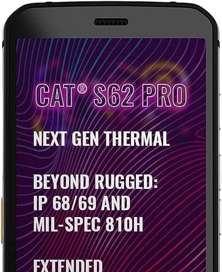 CAT PHONES S62 Pro Caterpillar Smartphone 128GB 6GB RAM Dual Sim Black