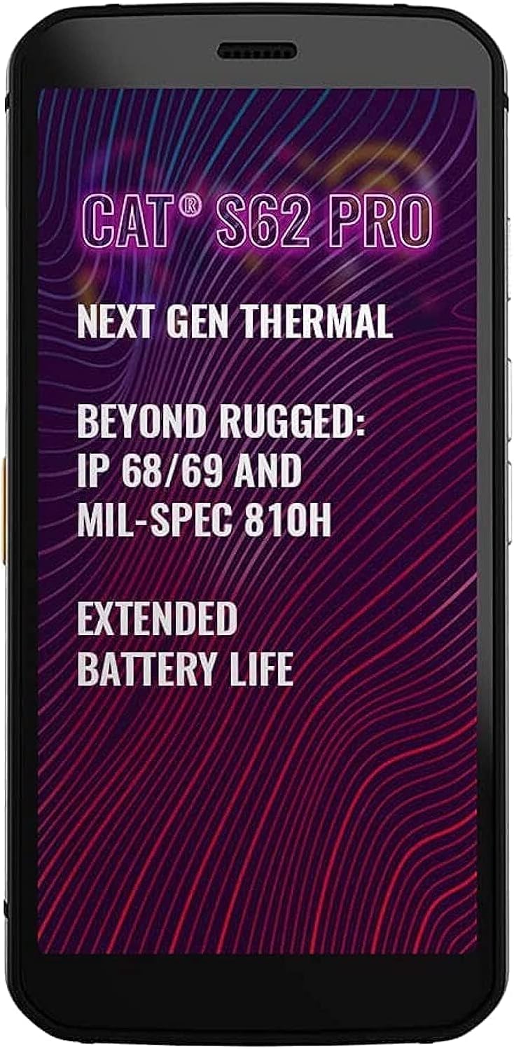 CAT PHONES S62 Pro Caterpillar Smartphone 128GB 6GB RAM Dual Sim Black