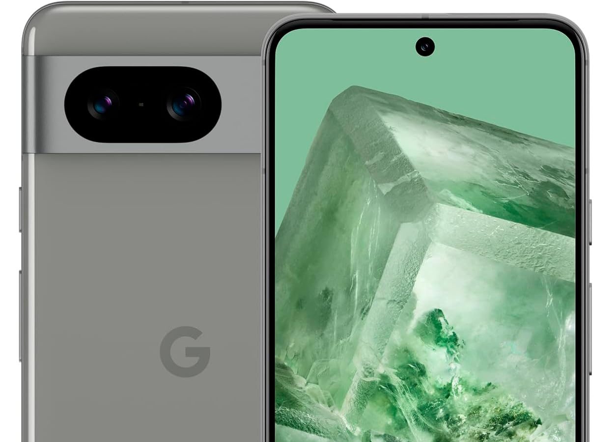 Google Pixel 8: Unlocked Android Smartphone with Advanced Pixel Camera, 24-Hour Battery Life and Effective Security – Grey Green, 128GB