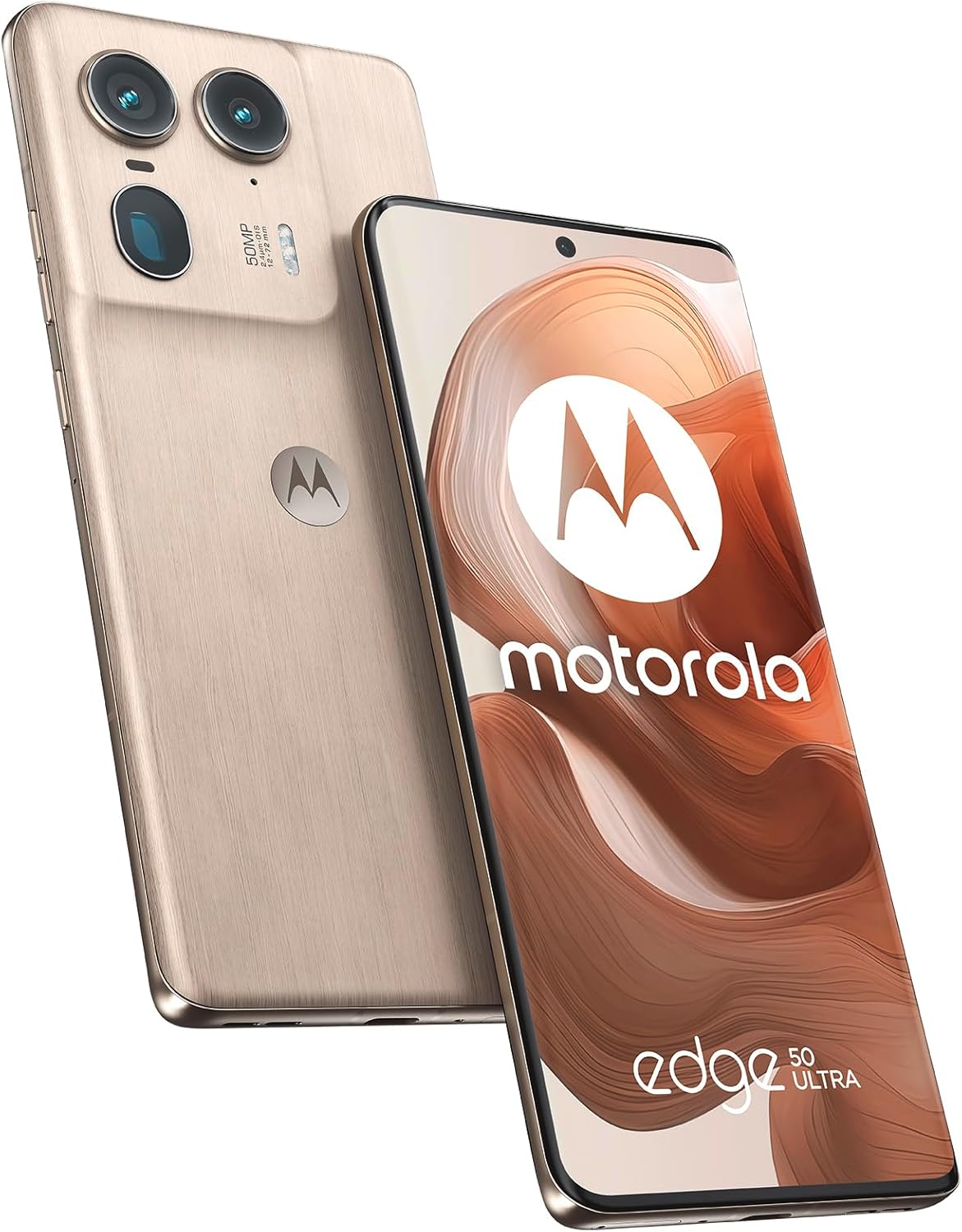 Motorola Moto Edge 50 Ultra(Display 6.67 Inch POLED 144 Hz,Memory16GB/1TB,Camera 50+50+64MP Al,4500mAh Turbo Power 125W,Dual SIM,IP68,NFC,125W Charger Cover in Package,Android14),Nordic Wood