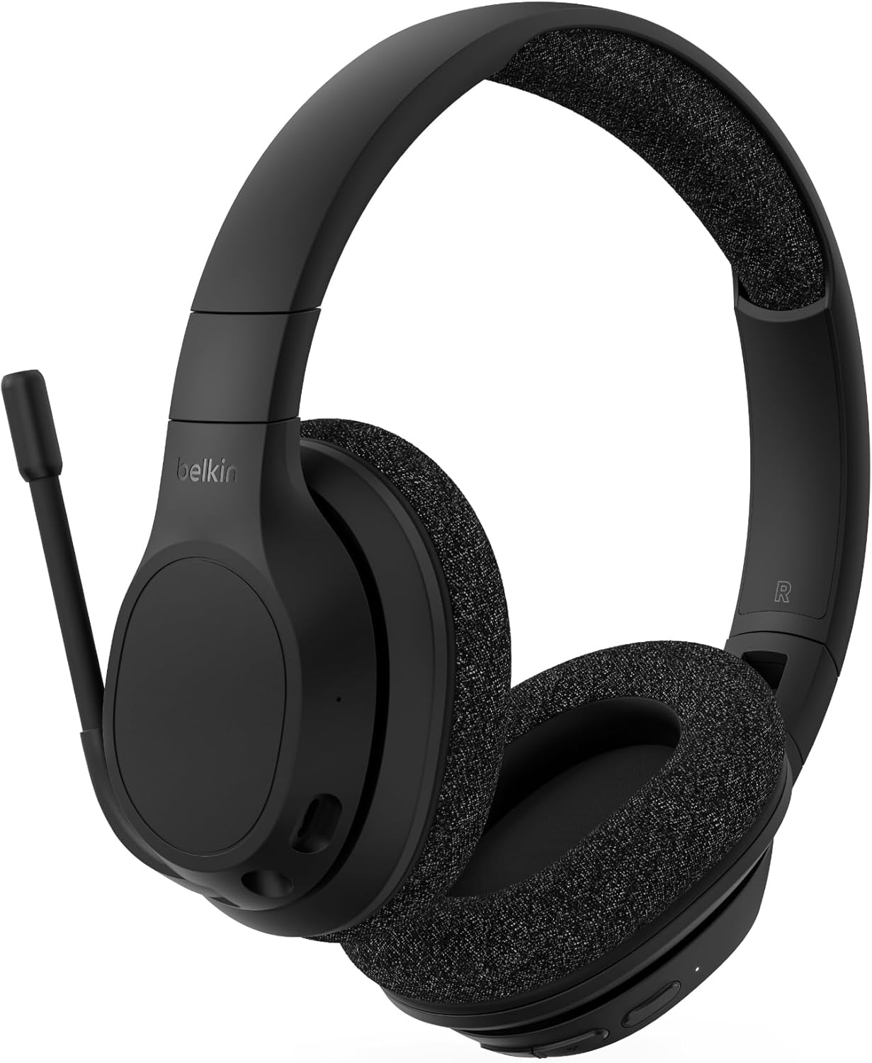 Belkin SoundForm Adapt Headphones with Microphone, Multipoint Technology, ENC, Bluetooth, Wired, ENC, 65 Hours Playtime, Wireless Headphones for Work, Office, PC, Computer, Laptop, Tablet, Mobile Phone