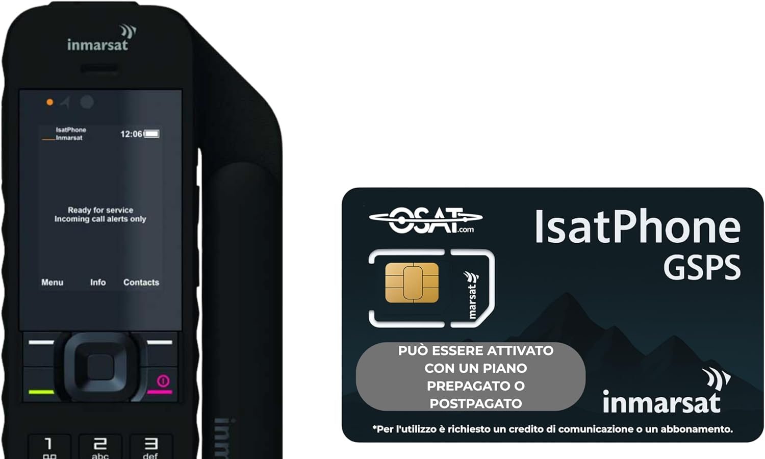 OSAT Inmarsat IsatPhone 2 – Global Satellite Phone with Reliable Voice Connection | Long Battery Life | GPS Tracking | Weatherproof Design