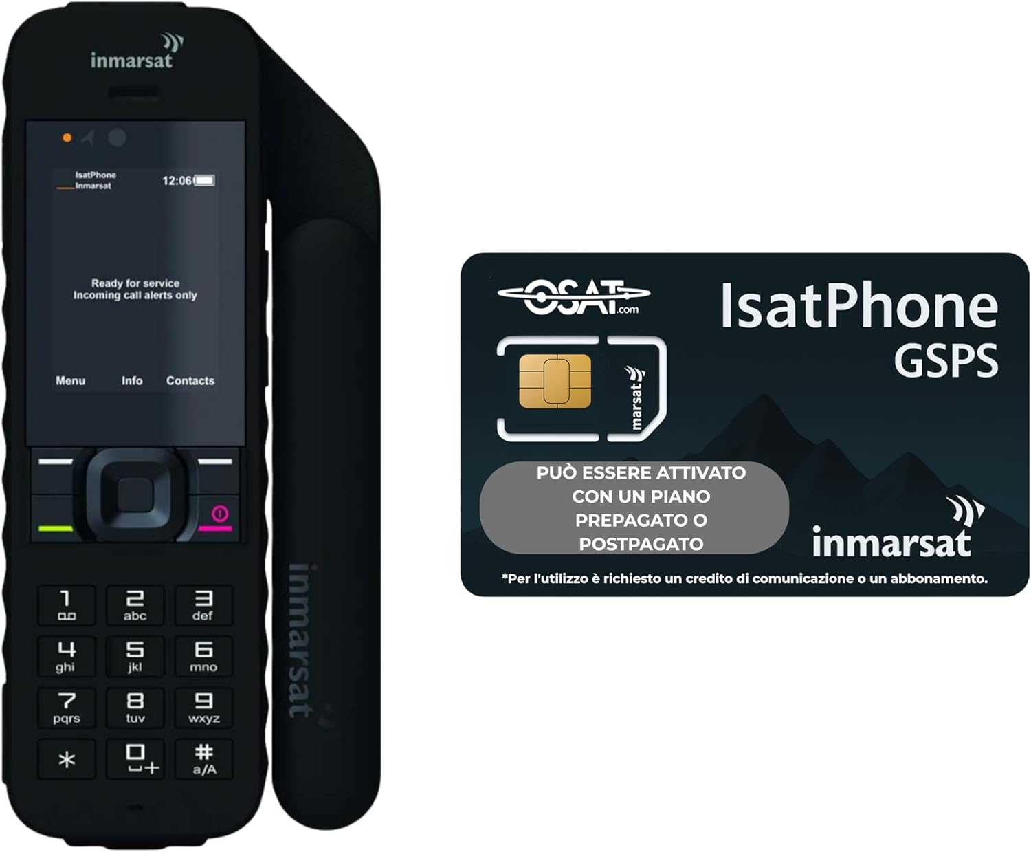 OSAT Inmarsat IsatPhone 2 – Global Satellite Phone with Reliable Voice Connection | Long Battery Life | GPS Tracking | Weatherproof Design