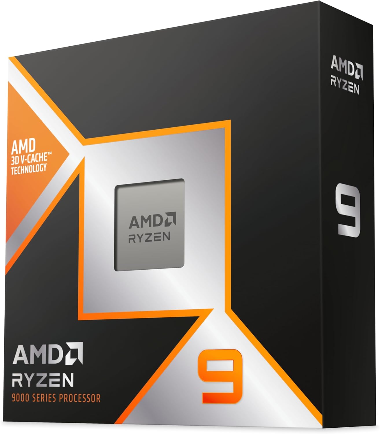 AMD Ryzen 9 9950X3D 3D V-Cache Processor, 16 Cores/32 Threads, 144MB Cache, 170W TDP,AM5 Socket, Boost Rate Up to 5.7GHz, DDR5 and PCIe 5.0