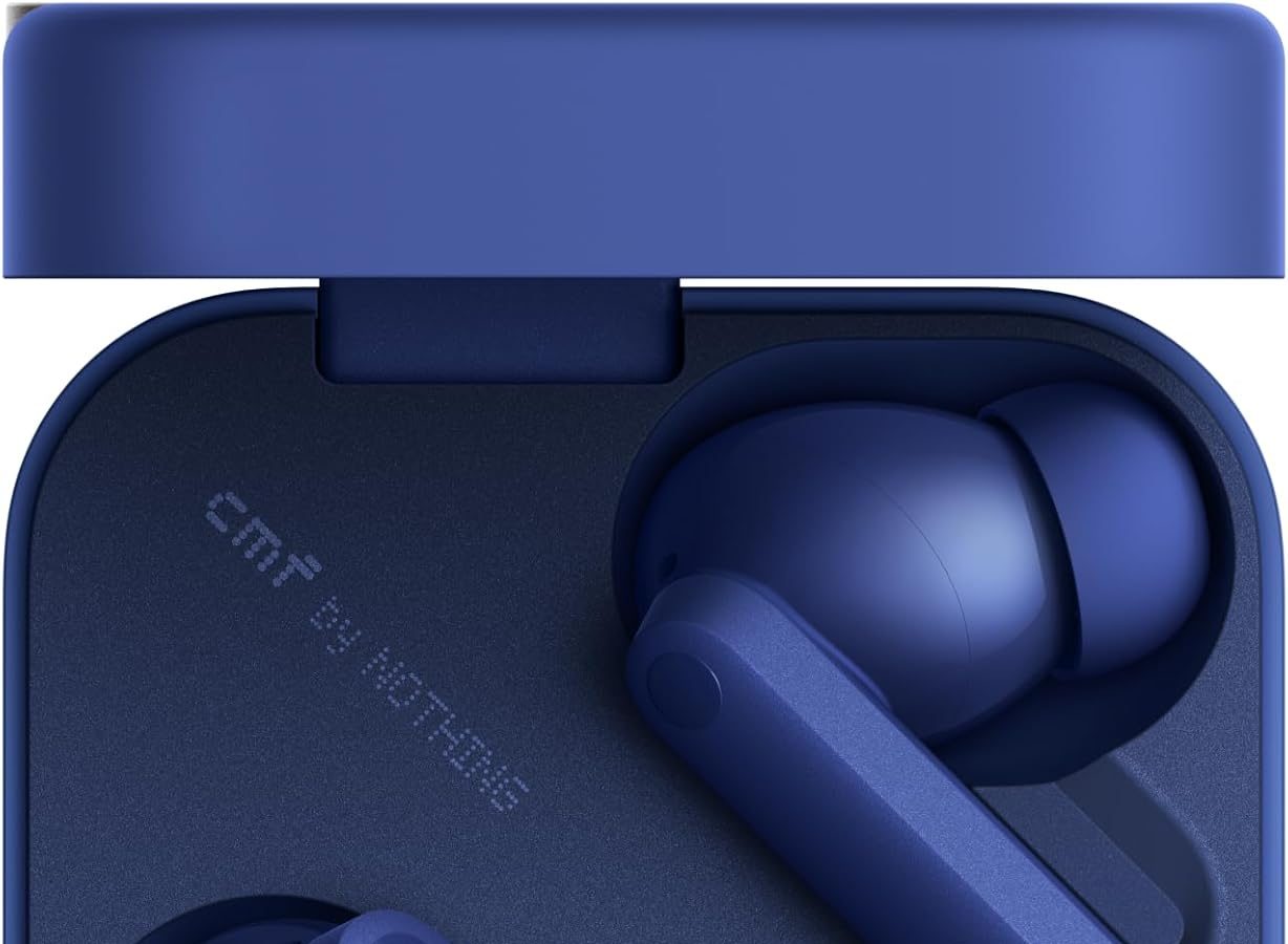 CMF by Nothing Buds Pro 2 Wireless Earphones with HiFi Audio, 50dB Active Hybrid Noise Cancellation, 6 HD Microphones and Spatial Sound Effect, 2025 – Blue