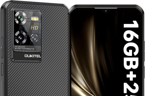 OUKITEL WP50 Rugged Smartphone 5G – 16GB RAM + 256GB ROM, 6.6 Inch, 48MP Camera+8MP, Battery 6500mAh Android 14 Unlocked Phone, 5G Dual SIM/IP68/IP69K Rugged Phone/NFC