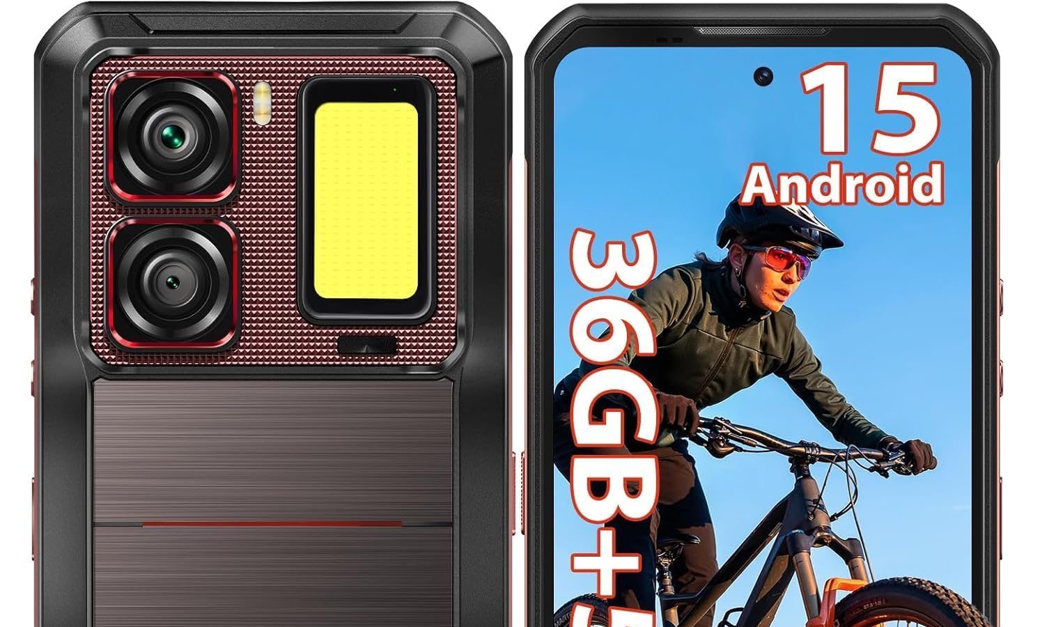 OUKITEL WP300 Rugged Smartphone 5G, Android 15, 16000mAh Battery, 36GB+512GB, 108MP Camera, 6.8″ 120Hz Display, Dual SIM Shockproof