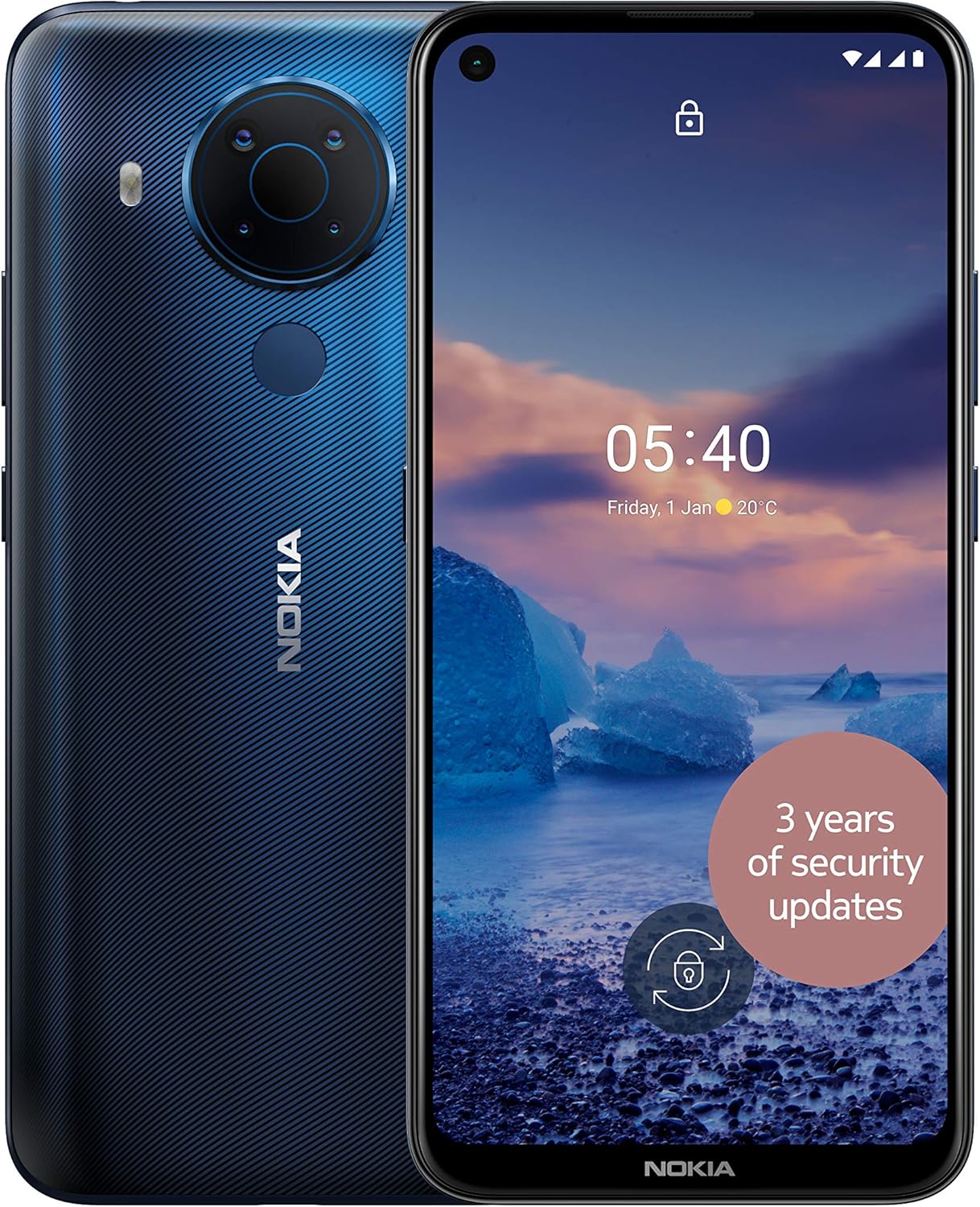 Nokia 5.4 4G 6.4″ Smartphone Dual SIM 4GB RAM 64GB Unlocked – Polar Night A